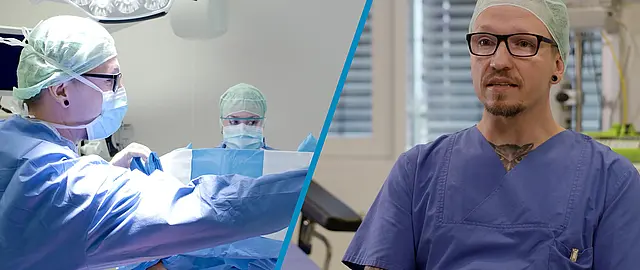 Zwei Szenen aus dem Promotionfilm für die Medizintechnik von MedEnvision