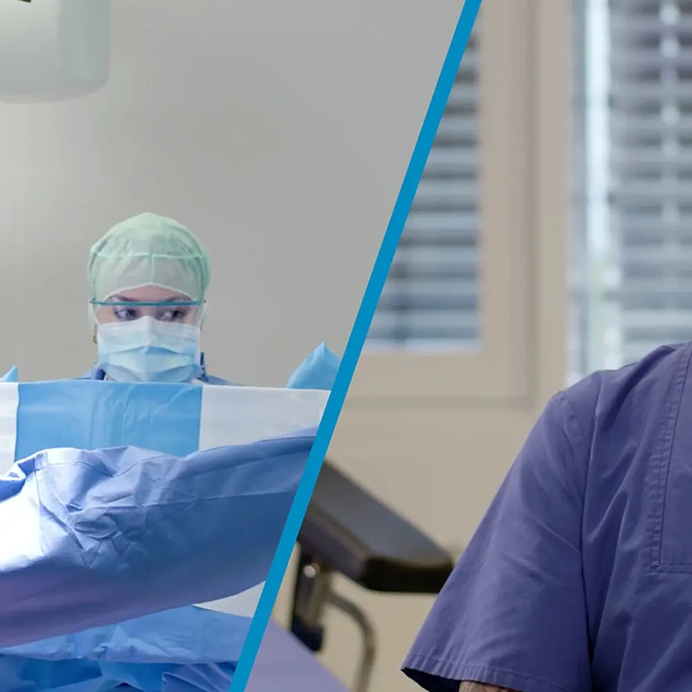 Zwei Szenen aus dem Promotionfilm für die Medizintechnik von MedEnvision