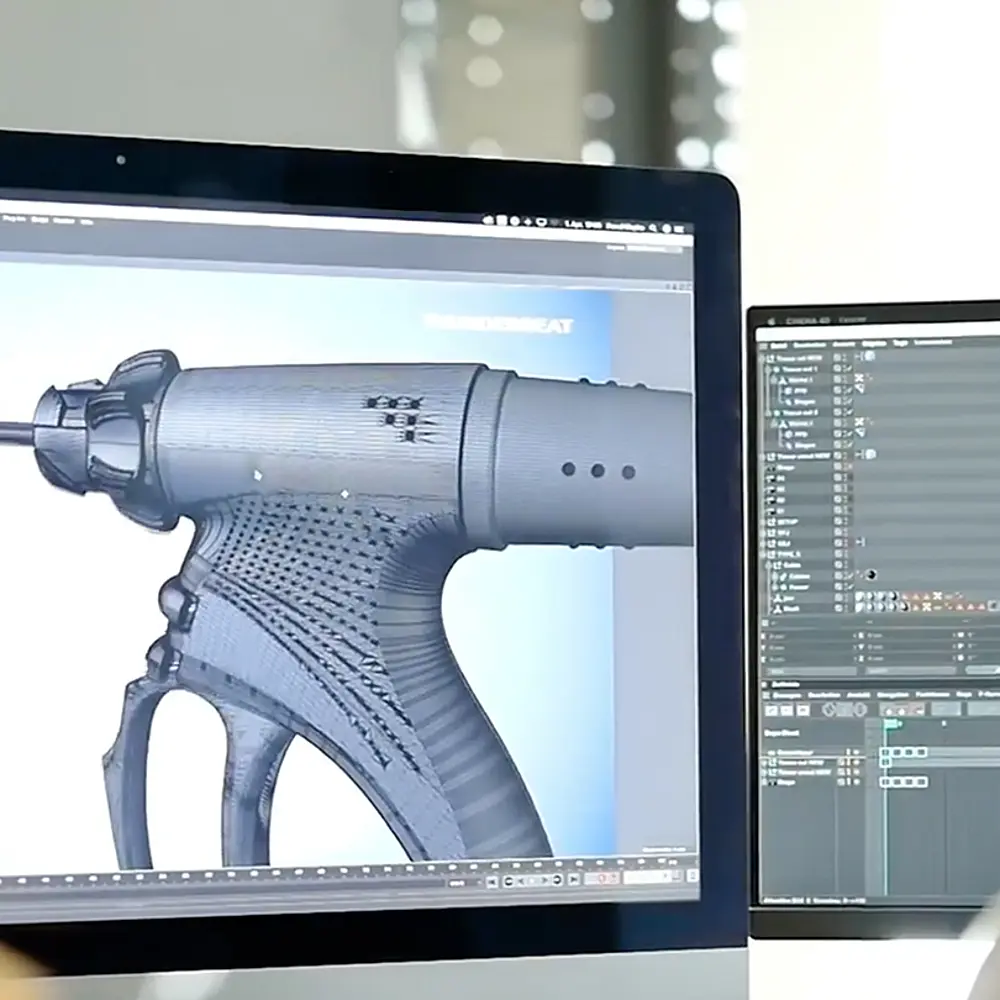 Ausschnitt aus dem 3D-Produktfilm für den Thunderbeat von Olympus