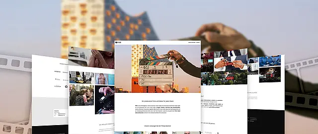 Filmproduktion Hamburg Website Screenshots von Beispielfilmen