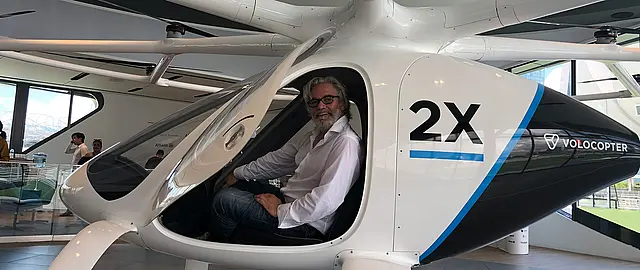Matthias Steffen (CEO von FUSE) im Volocopter