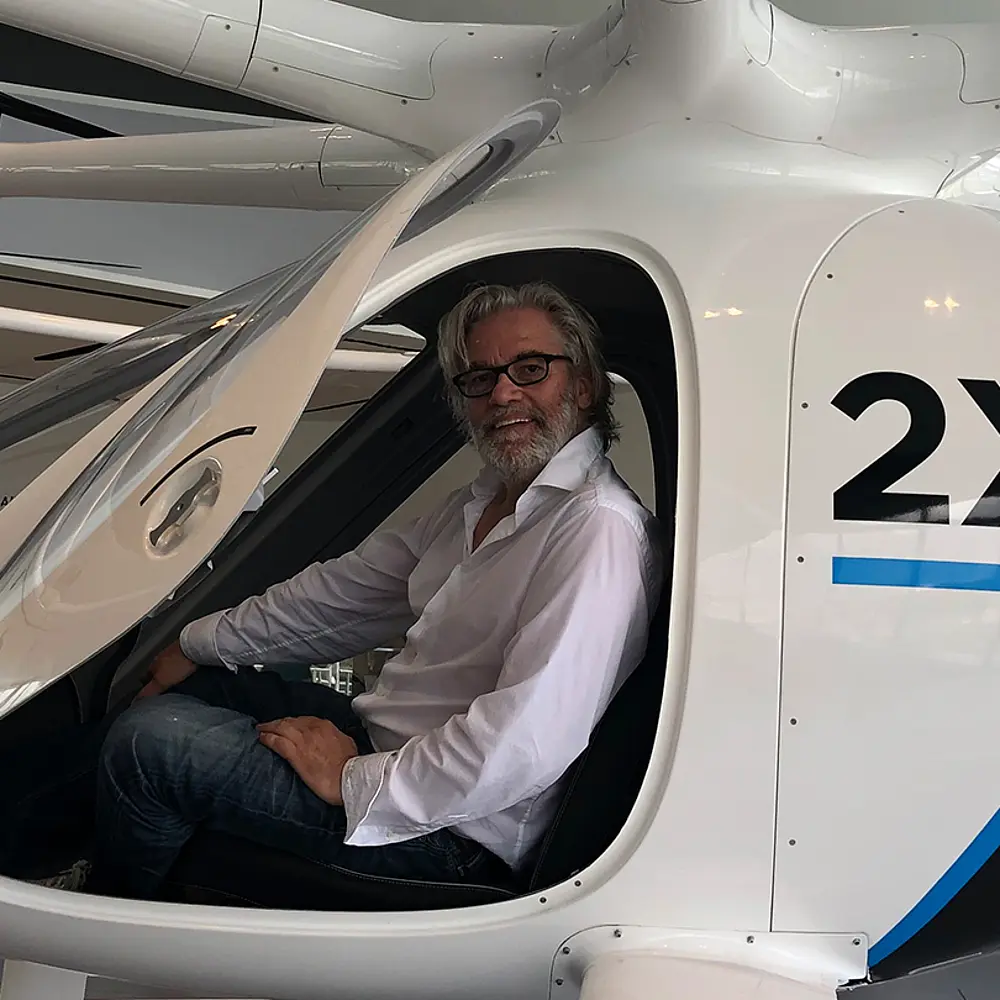 Matthias Steffen (CEO von FUSE) im Volocopter