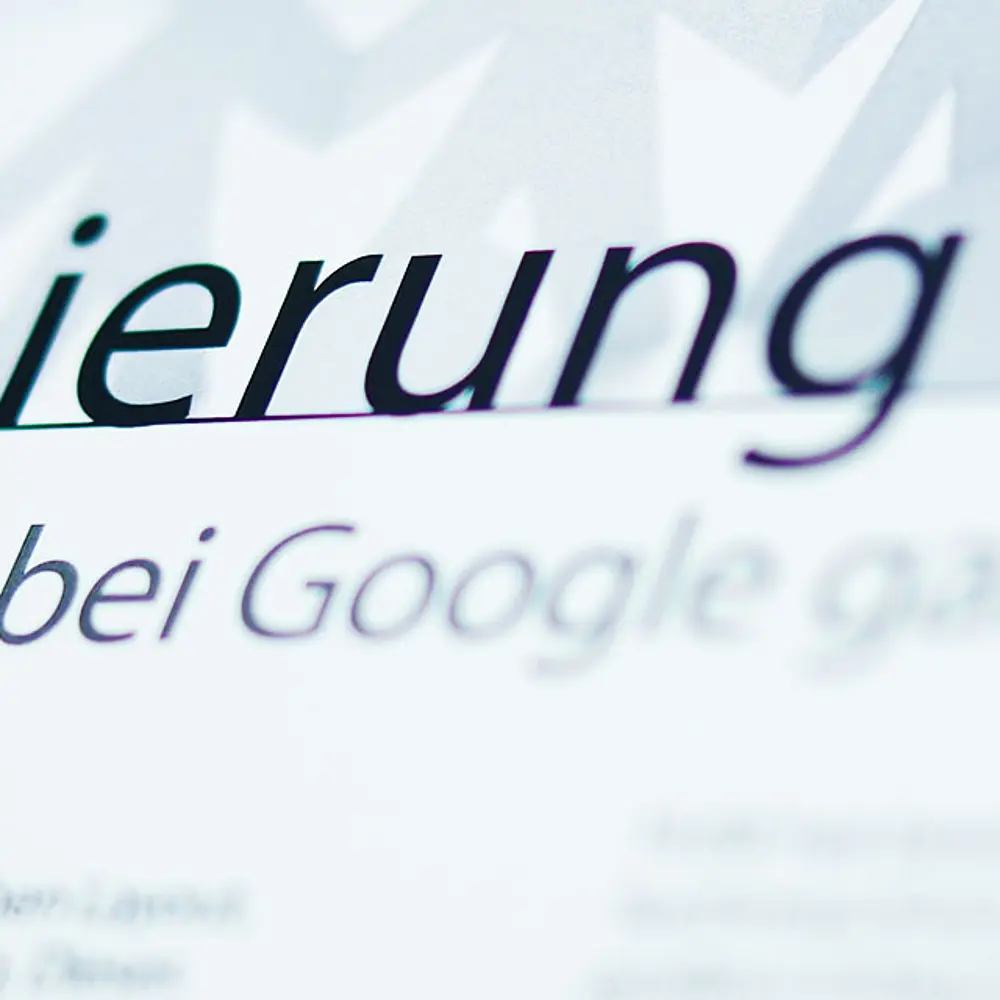 Ausschnitt eines Internetartikels über SEO