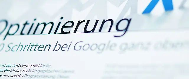 Ausschnitt eines Internetartikels über SEO