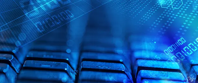 Foto mit Ansicht einer Computertastatur