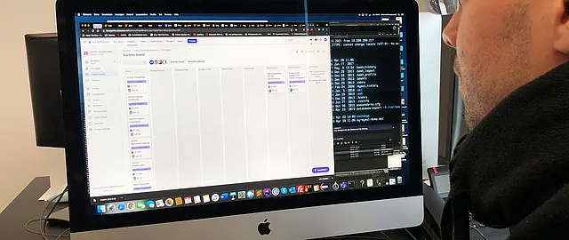 Screenshot von der Anwendung der Organisationssoftware JIRA
