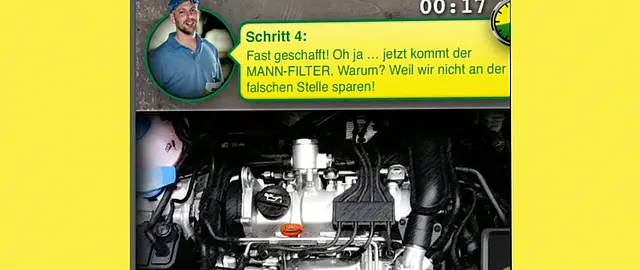 Screenshot aus der App