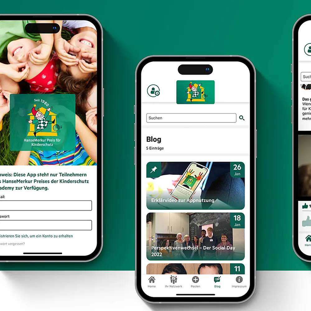 Social Media App Entwicklung für die HanseMerkur