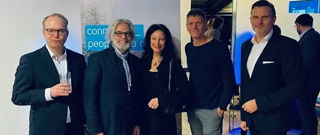 Matthias Steffen mit Gründungsmitgliedern von ARIC