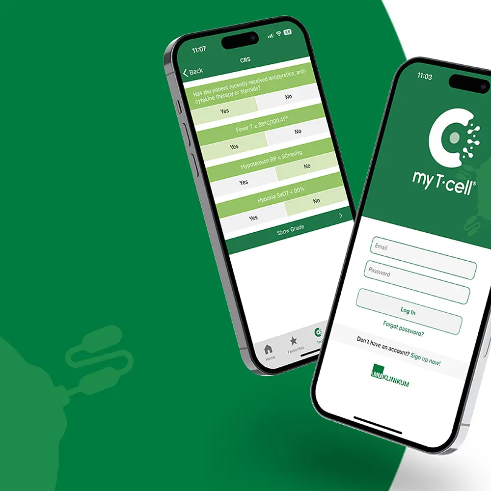 Screenshots der MyTcell-App